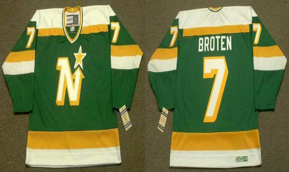 2019 Men Dallas Stars #7 Broten Green CCM NHL jerseys1